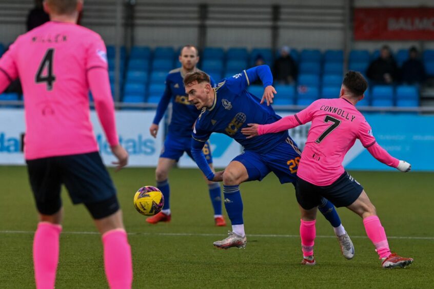 Brody Paterson made his Cove Rangers debut. Image: Kenny Elrick/DC Thomson