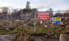 Rubble of the Old Mill Inn hotel lies on the site at South Deeside Road. Image: Kath Flannery/DC Thomson