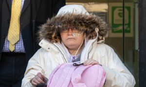 Tracy Menhinick outside the High Court in Aberdeen, where she was found guilty of wilfully harming a child. Image: DC Thomson
