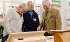 King Charles III visited Aboyne and Mid Deeside Men's Shed last month to hear about their work and tour their new premises. Image: Kath Flannery/DC Thomson
