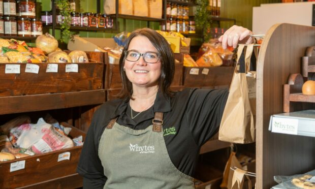 Proud owner, Julie-Ann Whyte has launched her own traditional greengrocer in Aberdeenshire. Picture by Kami Thomson.