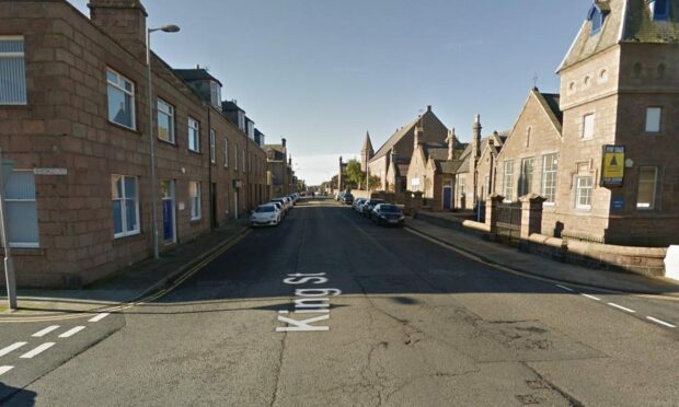 The crash happened on King Street in Peterhead Image: Google Maps.