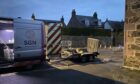 Workers are currently trying to stop the gas leak in Stonehaven. Image: Frank O'Donnell  / DC Thomson.