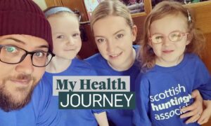 Lauren Boag of Insch (pictured with husband Craig and children Sienna and Eva) wants to make every day count in the face of her Huntington's diagnosis.