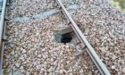 Trains between Inverness and Kyle of Lochalsh are cancelled due to a sinkhole on the line. Image: Network Rail Scotland.