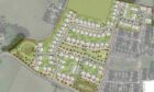 A site plan of the proposed new housing development in Newmachar. Image: Cala Homes