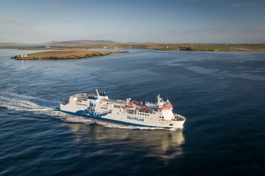 Northlink ferry at sea