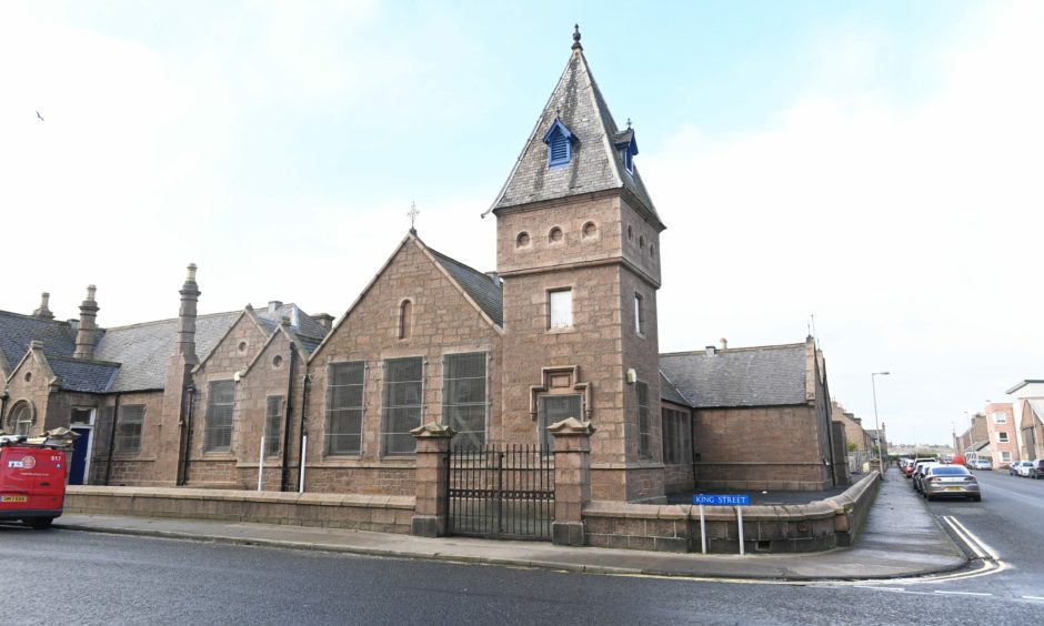 The former North School in Peterhead just months before John and Khanim took over the restoration project.