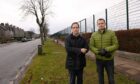 Councillor Martin Greig and community councillor Marc Langford were pleased to hear the mast has been rejected. Image: Darrell Benns / DC Thomson.