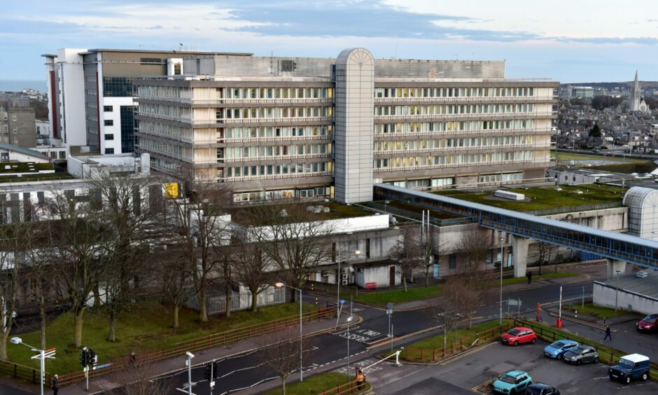 Exterior of Aberdeen Royal Infirmary, which is one of the NHS Grampian facilities to drop face mask rules.