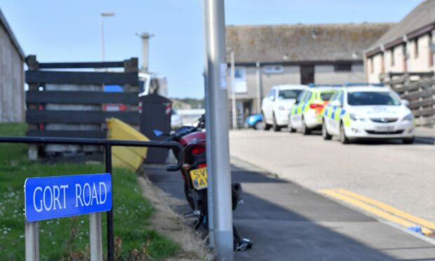Police were called to a property on Gort Road on Tuesday. Image: Kami Thomson/DC Thomson.