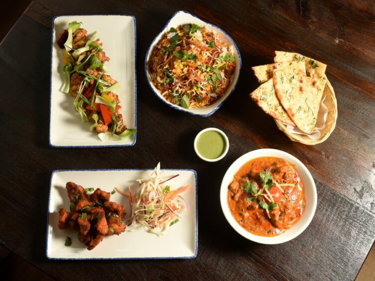 A selection of dishes available at Tiger on The Wall, Inverness.