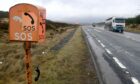 The A9 at Dalwhinnie . Image: Sandy McCook/DC Thomson.