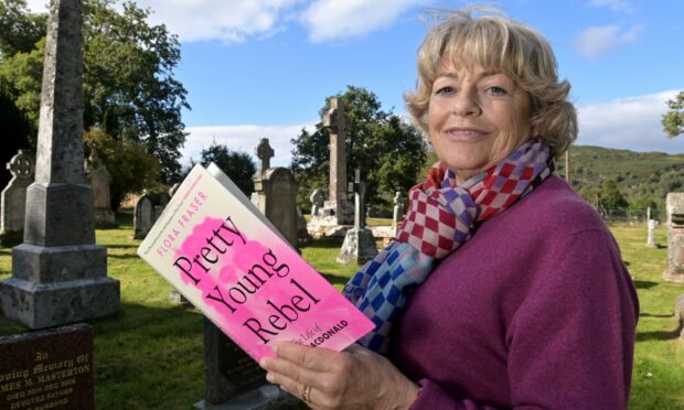 Flora Fraser with her most recent book. Image: Sandy McCook / DC Thomson