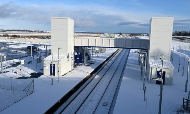 The new railway station for Inverness Airport is due to open very soon. Image: Sandy McCook/DC Thomson