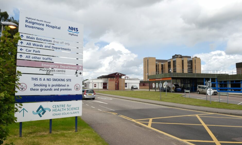 New signs in Gaelic and English will appear at Raigmore Hospital. Image: Sandy McCook/ DC Thomson