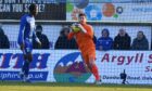 Stuart McKenzie started in goal for Peterhead following his move from Cove Rangers. Image: Duncan Brown.