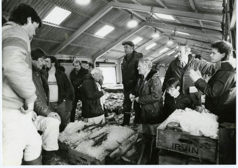 1984: Peterhead fish market. Image: DC Thomson Archives