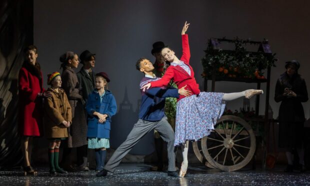 Roseanna Leney on stage in The Snow Queen. Image: Andy Ross