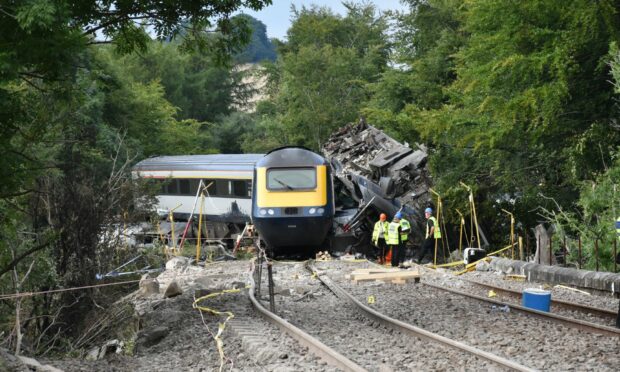 Network Rail could be prosecuted for the Stonehaven rail crash. Image: Rail Accident Investigation Branch.