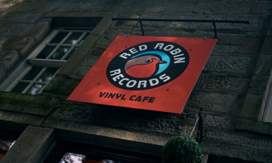 Red Robin Records sign