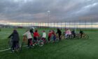 School children from across Aberdeen were given the chance to learn how to cycle and how to look after their own bikes. Image: Sport Aberdeen