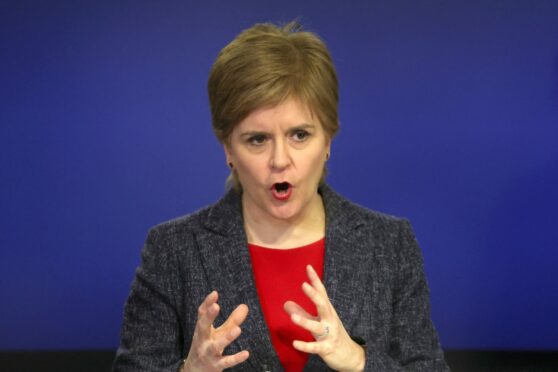 First Minister Nicola Sturgeon MSP. Image: Russell Cheyne/PA Wire