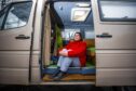 Pauline Moore has travelled Scotland in her camper van, Harris.  Pic: Steve MacDougall/DC Thomson