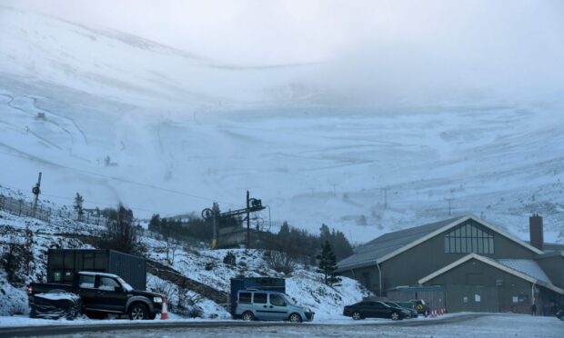 The snow is predicted to hit the Cairngorms and other mountains the hardest. Image: Sandy McCook/ DC Thomson.