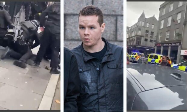 Donnie Heanan sparked an armed police response on George Street. Image: DC Thomson / Twitter