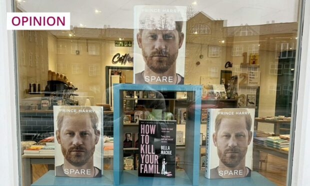 A tongue-in-cheek window display at independent book shop Bert's Books in Swindon (Image: Bert's Books/PA)