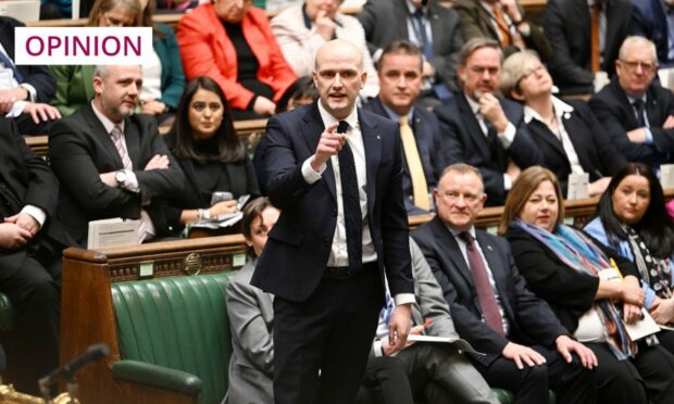 The SNP's Westminster leader, Stephen Flynn, stands in the House of Commons (Image: UK Parliament/Jessica Taylor/PA)