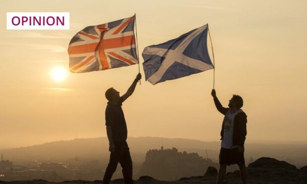 Union and Saltire flags have appeared at protests around the Scottish Government's Gender Recognition Reform Bill (Image: Shutterstock)