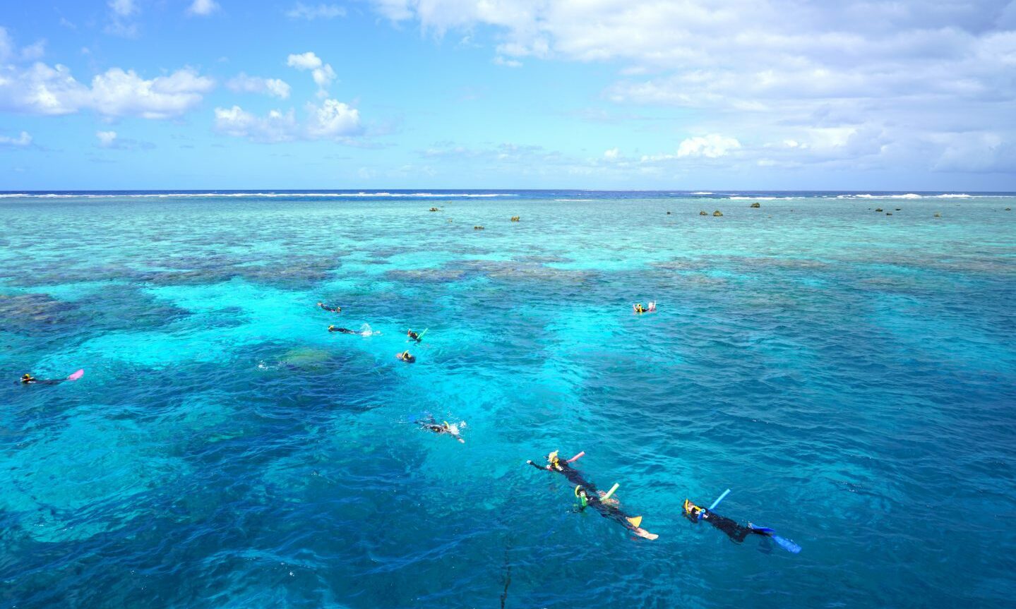 Tourists snorkelling in the Coral Sea on the Great Barrier Reef in Far North Queensland, Australia. Image: Shutterstock / EQRoy