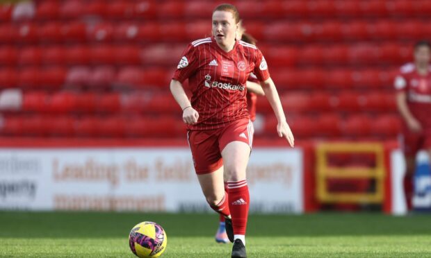 Aberdeen Women forward Hannah Stewart. Image: Shutterstock.