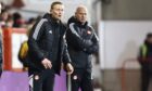Aberdeen interim manager Barry Robson and coach Steve Agnew. Image: Shutterstock
