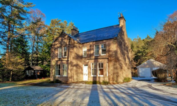 This charming home comes with its own woodland. Photos supplied by Ledingham Chalmers LLP.