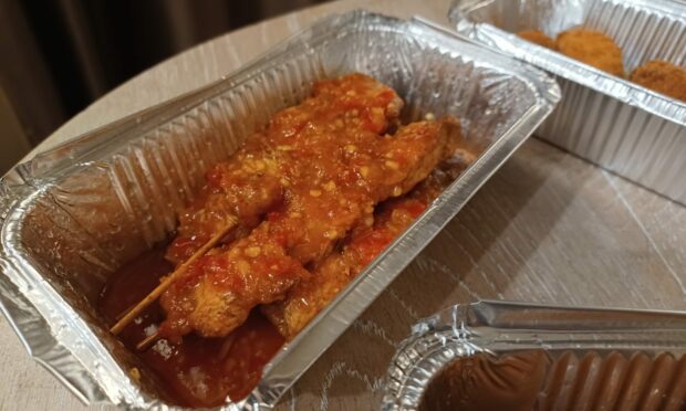 Say hello to some tasty chicken skewers from Yumi in Ellon.
