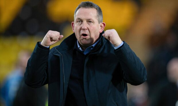 Caley Thistle head coach Billy Dodds following the Scottish Cup victory over Livingston. Image: SNS