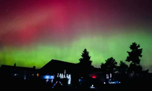 Northern Lights from Farr in the Highlands. Image Terri Carline Middleton.