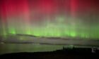 The Northern Lights as seen in Mallaig on Sunday night. Image: Pawel Cymbalista