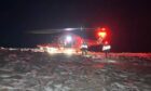 The group were rescued by helicopter. Image: Braemar Mountain Rescue.