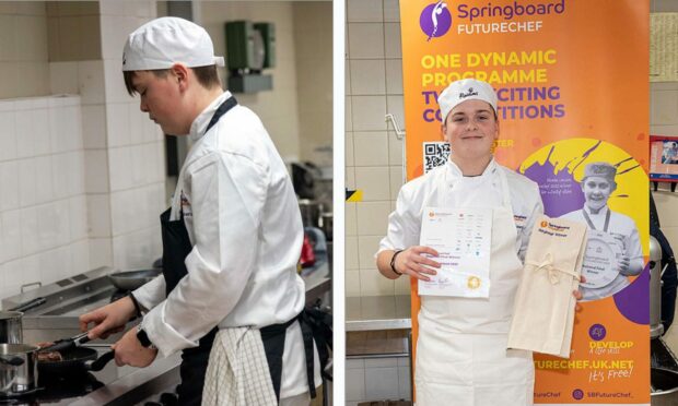 Aspiring chef Brody Paterson will head to London next month for the Springboard Future Chef competition. Image: Phil Downie Photography.