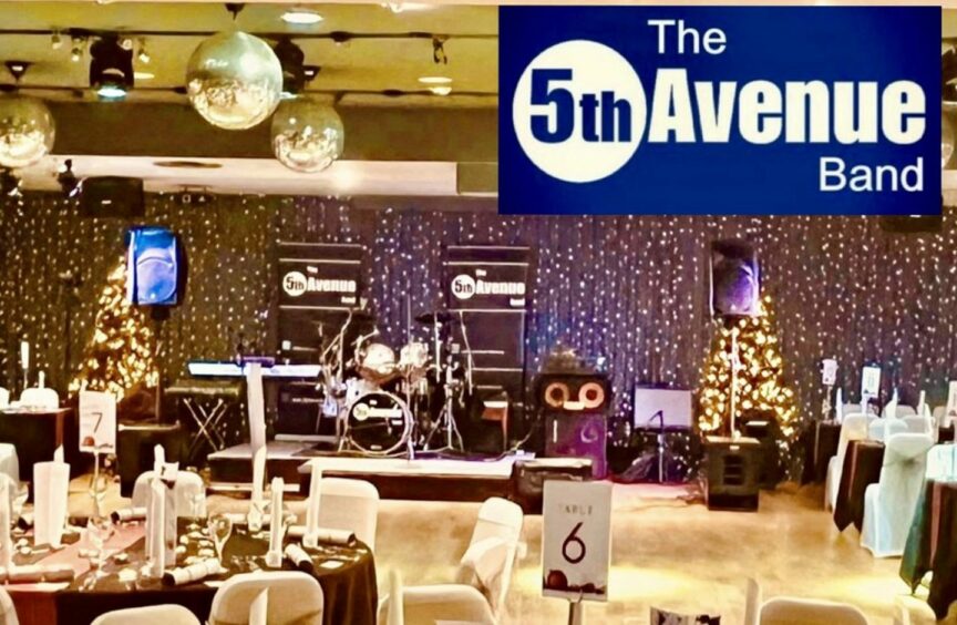 The 5th Avenue Band perform at weddings across Aberdeenshire and the north east