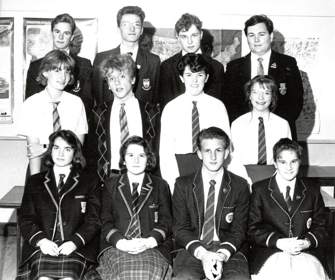 1989 - Pupils taking part in the Press and Journal Schools Debating Competition at Robert Gordon’s College.