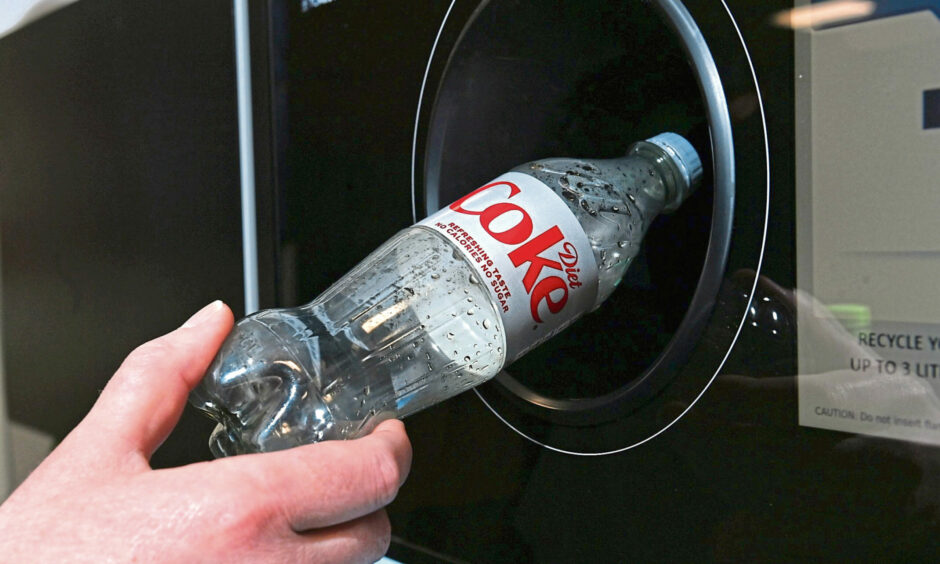 The deposit return scheme has caused big reaction from businesses. Image: Darrell Benns/DC Thomson
