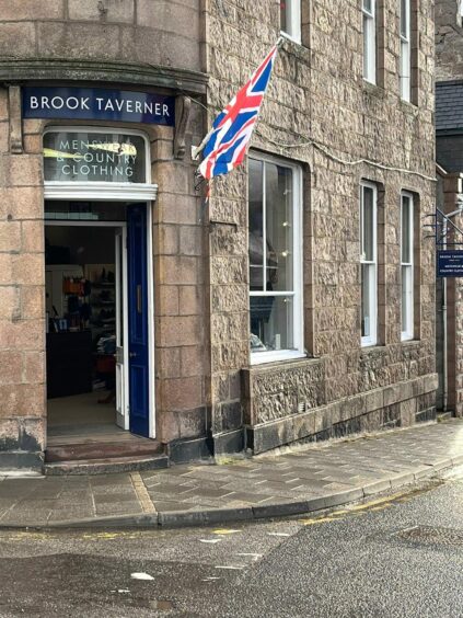 Brook Taverner shop front in Ballater
