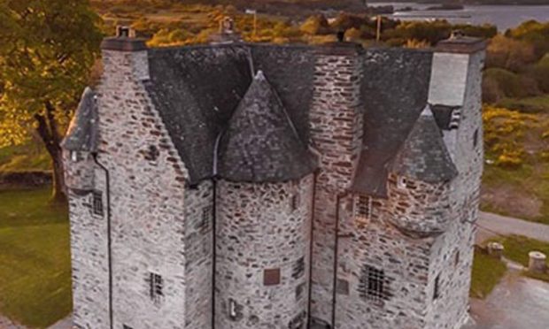 Would you like to work at the reputedly hauted Barcaldine Castle in Argyll? Pictured is Barcaldine Caslte.