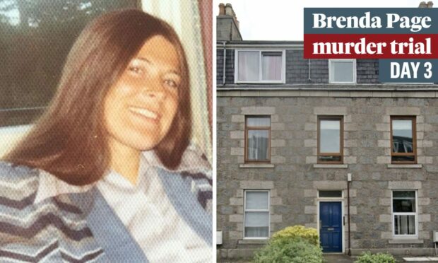 Brenda Page and her Allan Street flat in Aberdeen where her body was discovered . Images: Police Scotland/Google Street View