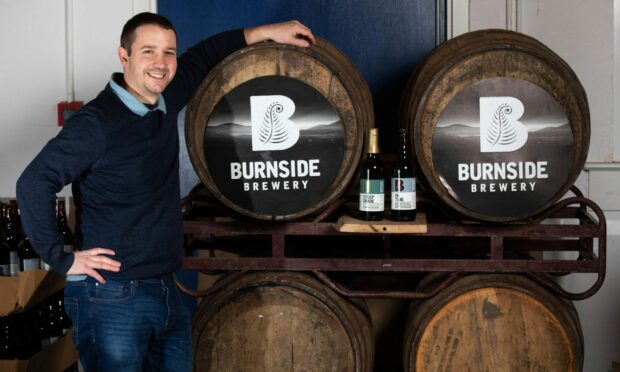Steven Lewis, head brewer at Burnside Brewery in Laurencekirk is going to enter the North East Scotland Food and Drink Awards 2023. Image: Opportunity North East